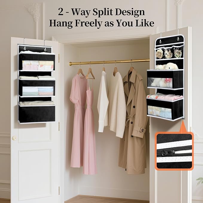 LAMU 6-Tier Over The Door Organizer, Swing - Image 4