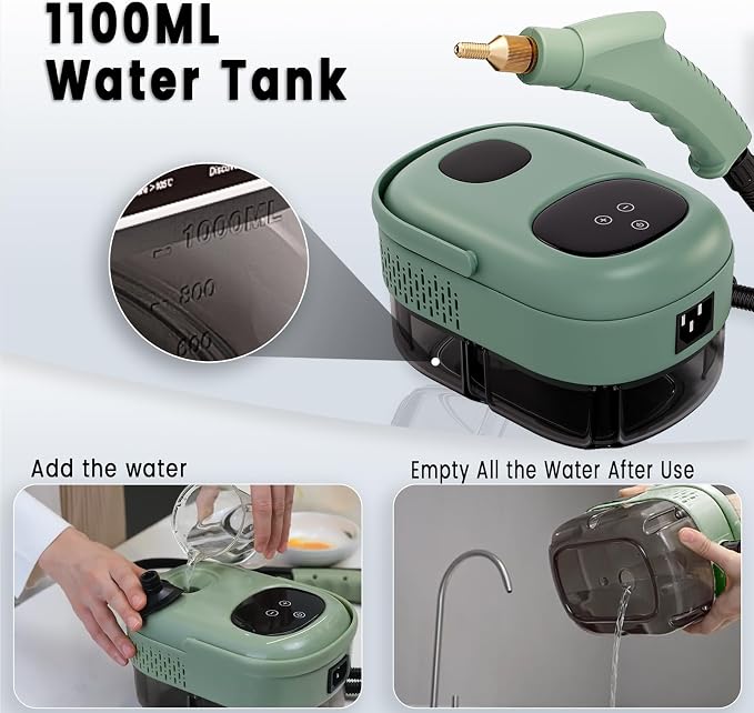 2500W Handheld Steam Cleaner, Portable Car Steamer - Image 5