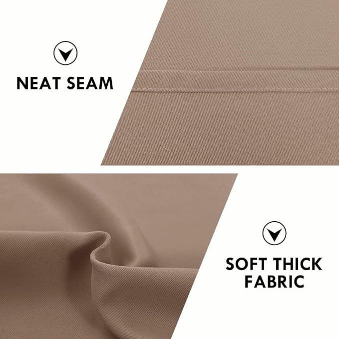DWCN Blackout Curtains for Living Room Thermal Insulated, Energy Saving & Noise - Image 6