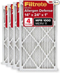 Filtrete 14x24x1 AC Furnace Air Filter, MERV 11, MPR 1000, Micro Allergen by Filtrete