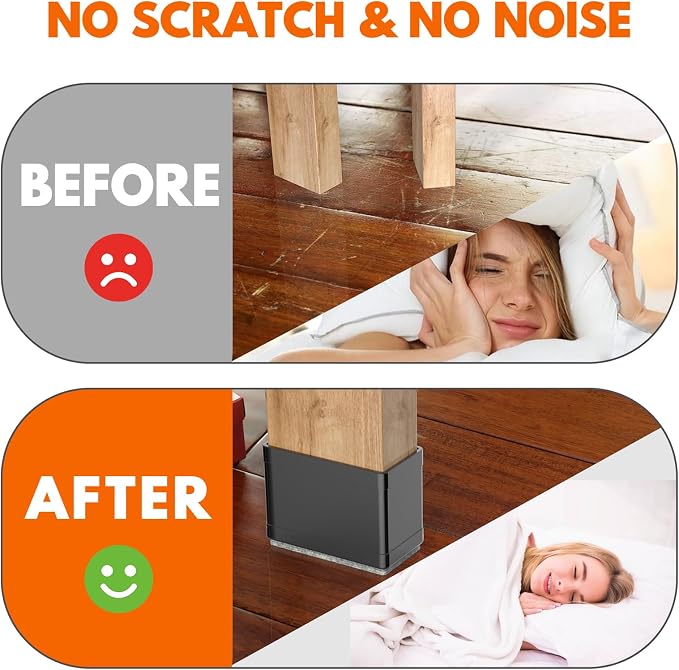 Rectangle Chair Leg Protectors for Hardwood Floors - Image 4