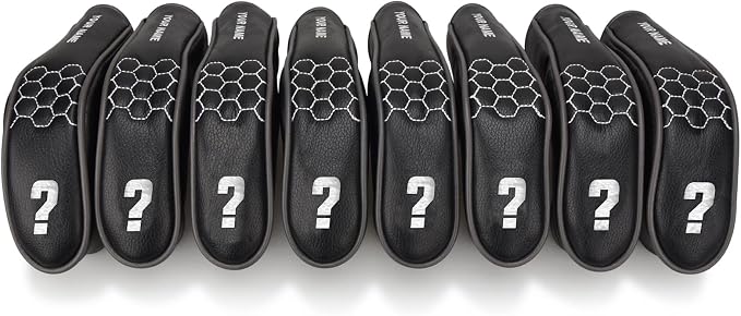 mytag 8PCS Golf Hybrid Iron Covers Set, Knit Hybrid Head Covers, Fits Cobra T by MytagGolf