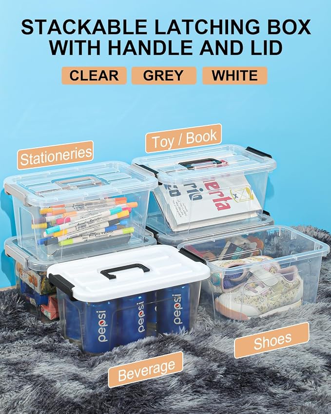 NUMIFUN Plastic Storage Bins - Image 3