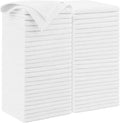 AIDEA Microfiber Cleaning Cloth White 50PK, Microfiber Towels by AIDEAHOME
