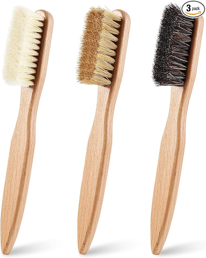 3 Pcs Wood Laundry Stain Brush Stain Remover Brushes by ZJoey