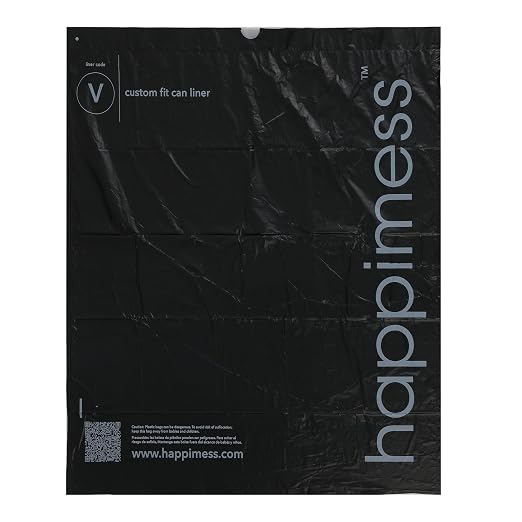 happimess HPM3000V-BLACK 30 Gallon Drawstring Unscented Trash Can Liner - Image 5