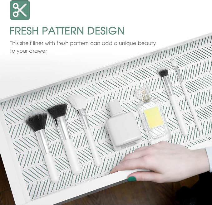 Glotoch Premium Shelf Liners for Kitchen Cabinets, 2 Rolls x 12in x 20FT - Image 9