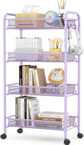 TOOLF 4-Tier Rolling Cart, Metal Utility Cart by TOOLF