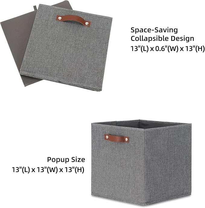 HNZIGE Fabric Storage Cubes Bins Baskets - Image 5