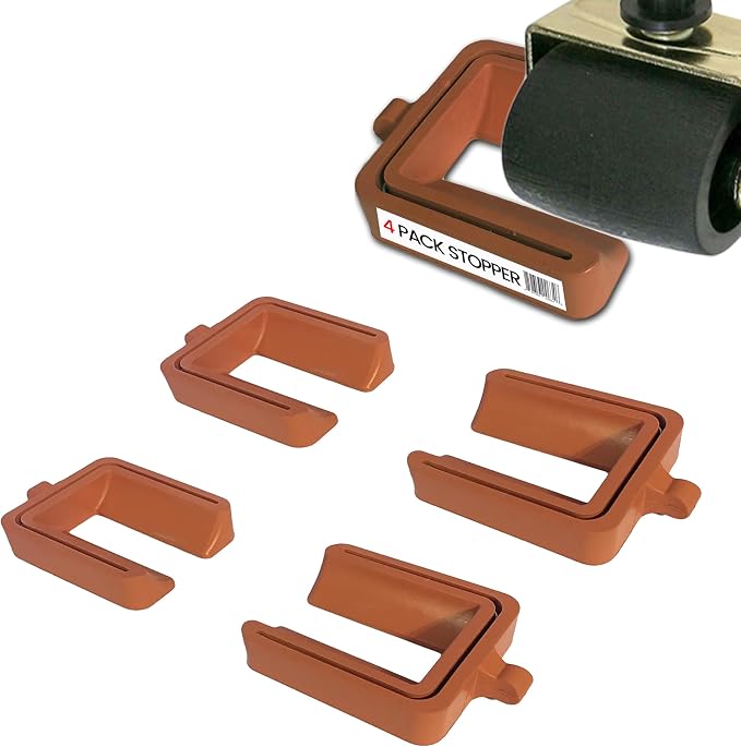 iPrimio No Lift Wheel Stoppers for Rolling Furniture by iPrimio
