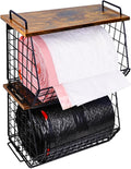 2 Pack Stackable Extra Large Trash Bag Holder Under Sink, Wall Mounted Garbage by IntreLife