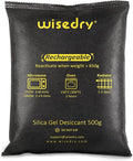 wisedry 4 x 500 Grams Rechargeable Silica Gel Car Dehumidifier, Microwave Fast by wisedry