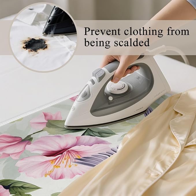 Hummingbird Ironing Mat for Table top Washer, Countertop, Floral Print Portable - Image 5