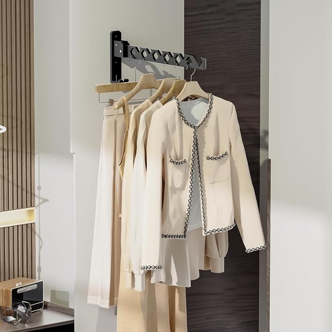 Wall Mounted Clothes Drying Rack, Wall Clothes Hanger Foldable, Laundry Hanger - Image 5