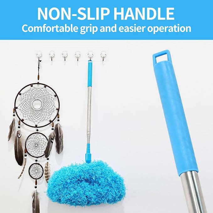 Ceiling Fan Cleaner Duster Reusable Microfiber Removable Extendable Duster - Image 7