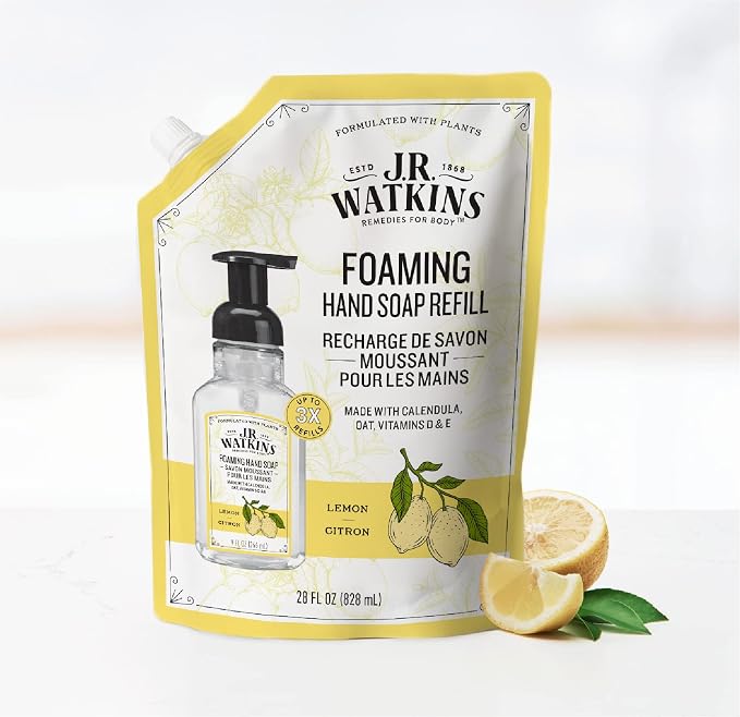 J.R. Watkins Foaming Hand Soap Refills, Alcohol-Free Hand Wash, Cruelty-Free - Image 4