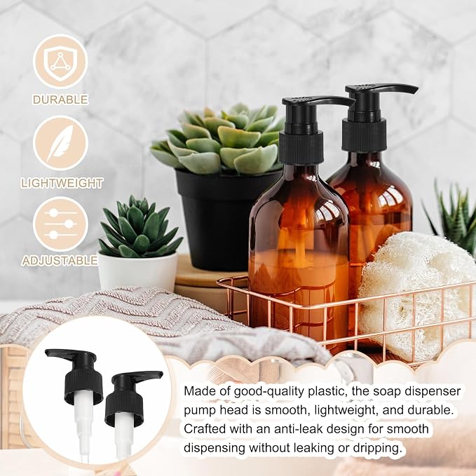 uxcell 16 Pcs Soap Dispenser Pump Heads Soap Dispensers Top Pumps Replacement - Image 4