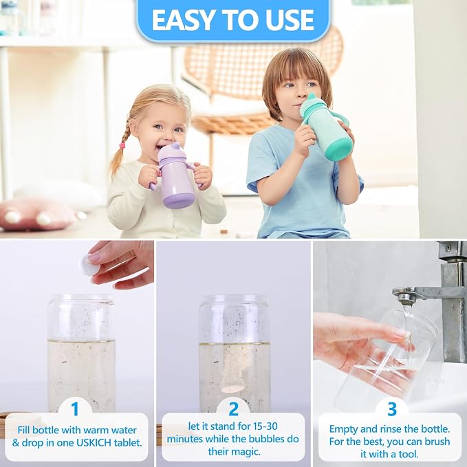 96Pack Water Bottle Cleaning Tablets, Bottle Bright Clean Stainless Steel - Image 3