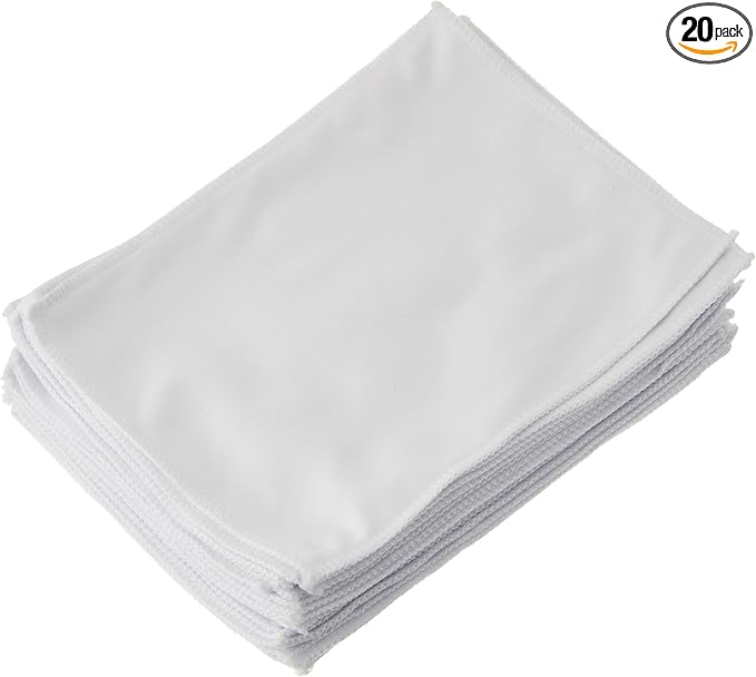 20 Bulk 7" x 5" Blank Tech Cleaning Micro-Fiber Cloths by Sea+View+Treasures