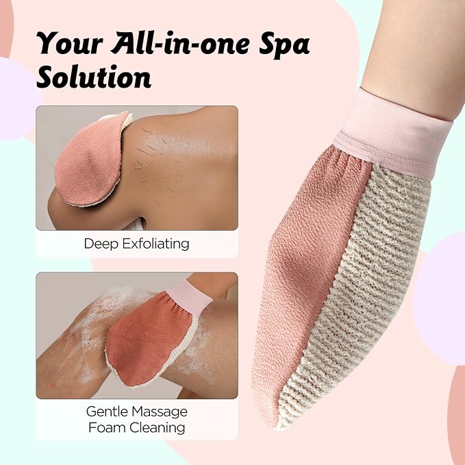 LOTTA Dual-Sided Exfoliating Gloves - Image 4