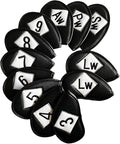 FINGER TEN Premium Synthetic Leather Stylish Iron & Wedge Golf Head Covers by FINGERTENSport