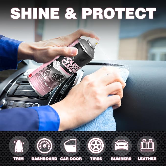 Interior Cleaner and Protectant, 15 Fl Oz Polishing Cleaner Car Interior Spray - Image 4