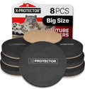 Felt Furniture Sliders Hardwood Floors X-PROTECTOR – 8 PCS 4 3/4 inch Furniture by X-Protector