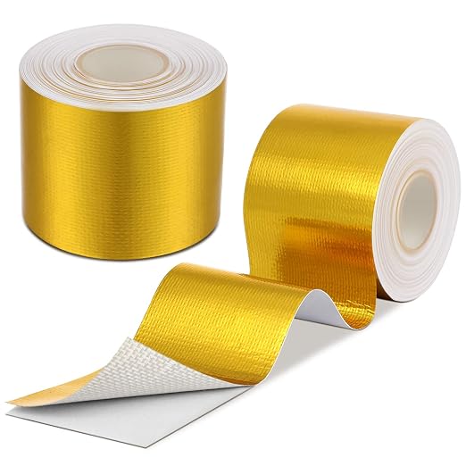 Zonon 2 Rolls Aluminum Foil Tape Heat Shield Tape Barrier Adhesive Reflective by Zonon