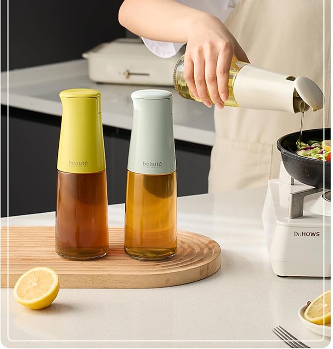 17oz Oil Bottles for Kitchen, Auto Flip、Non-Drip、Leak Proof, Cooking Oil - Image 6