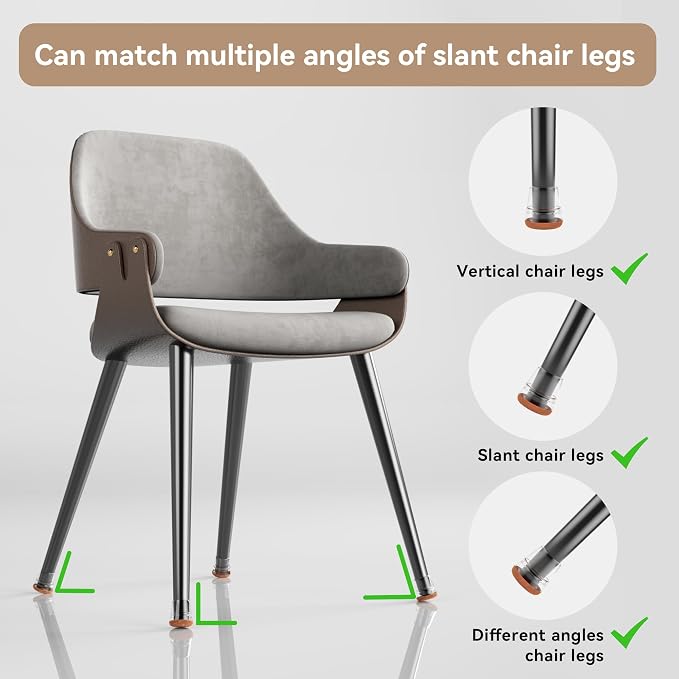 24PCS Upgraded Silicone Chair Leg Floor Protectors - Image 5