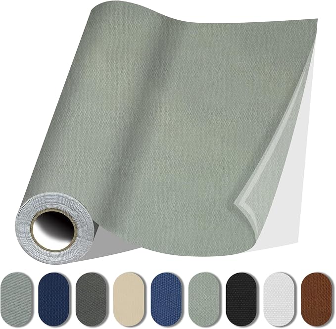 Fabric Repair Patches, 17X158 Inch Canvas Self-Adhesive Fabric Patches Tape by Lifeshoon
