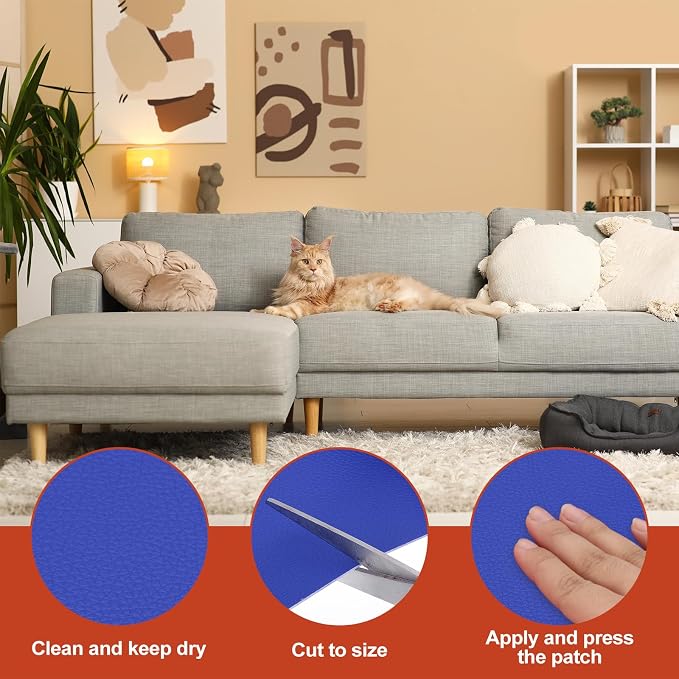 PATIKIL Leather Patches Tape for Furniture, 3.2 x 61 Inch Self Adhesive Vinyl - Image 3