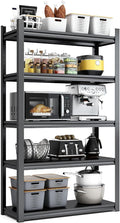 63" H Heavy Duty Garage Shelving, Metal Storage Shelves, Adjustable 5 Tier by Unknown