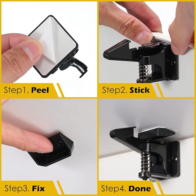 Tuanse 30 Pcs Cabinet Locks Invisible Safety Drawer Latches - Image 3