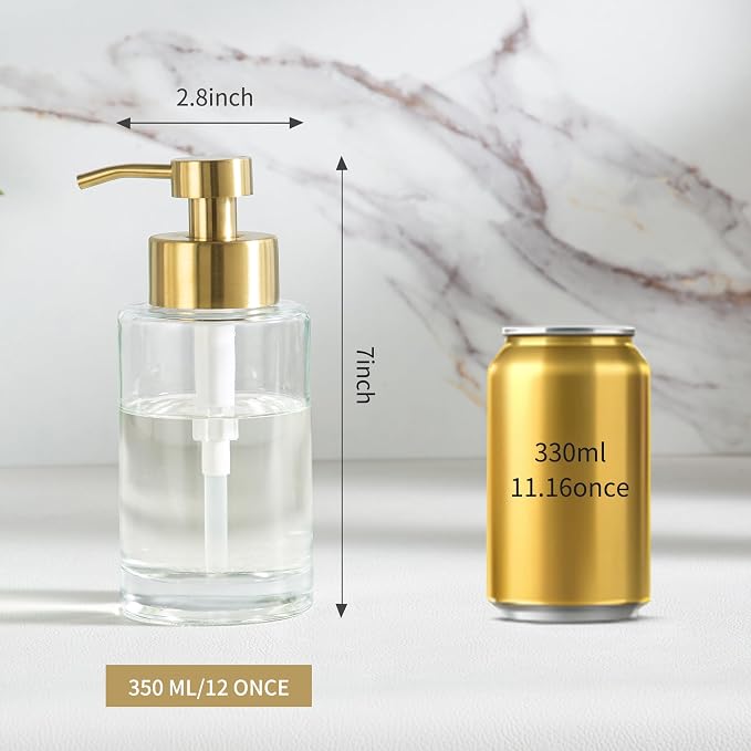 Enra Thick Glass Soap Dispenser - Image 3