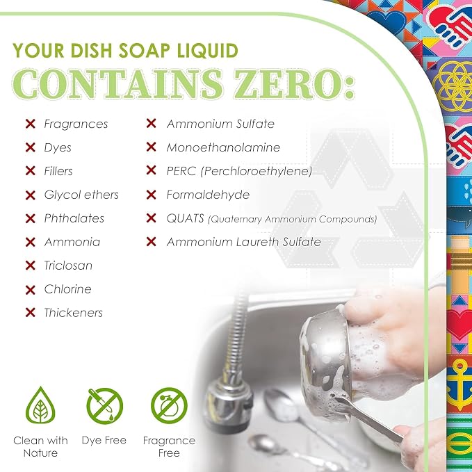 Truly Free Natural Concentrated Dish Detergent Dishwashing Liquid | Plant-Based - Image 5