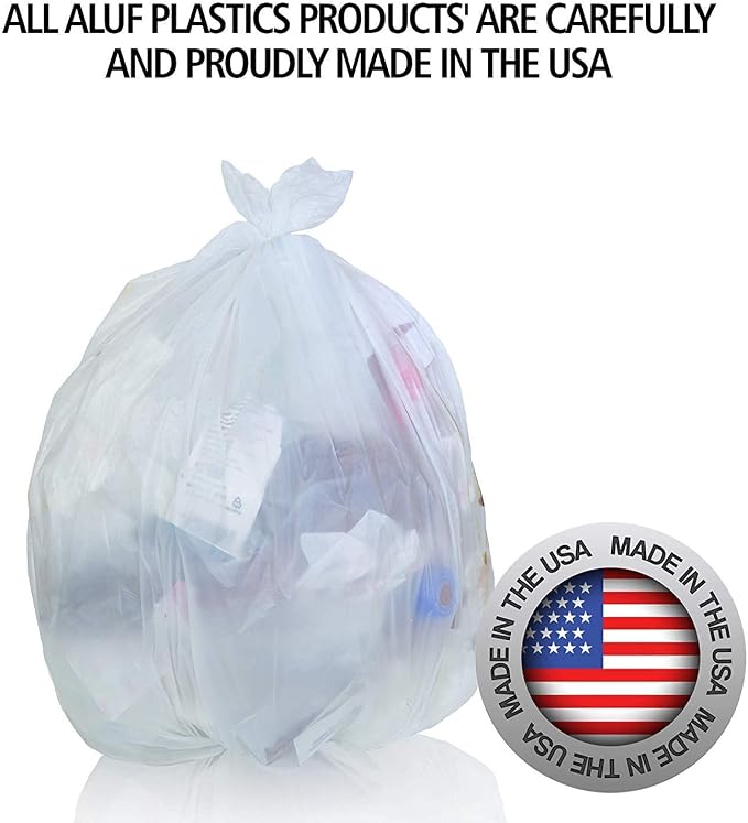 Aluf Plastics High Density Trash Bags, 12 Gallon, 8 Micron, - Image 6