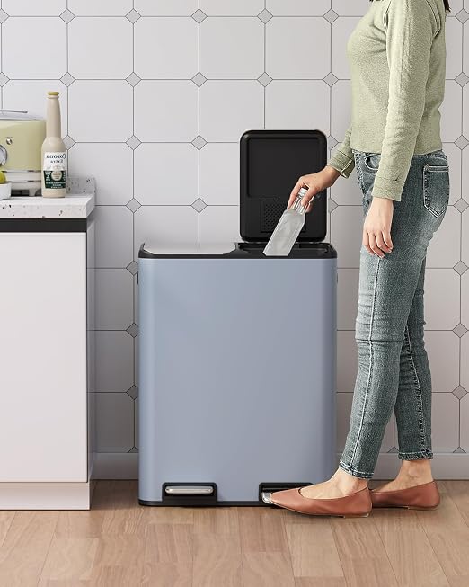 Arlopu 16Gal Dual Trash Can w/2 Built-in Box - Image 7