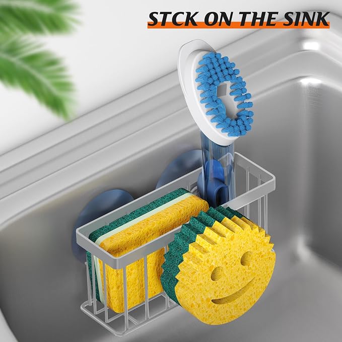 Sponge Holder Smiley Face, Sink Caddy, Sink Organizer Sponge Holder - Image 5