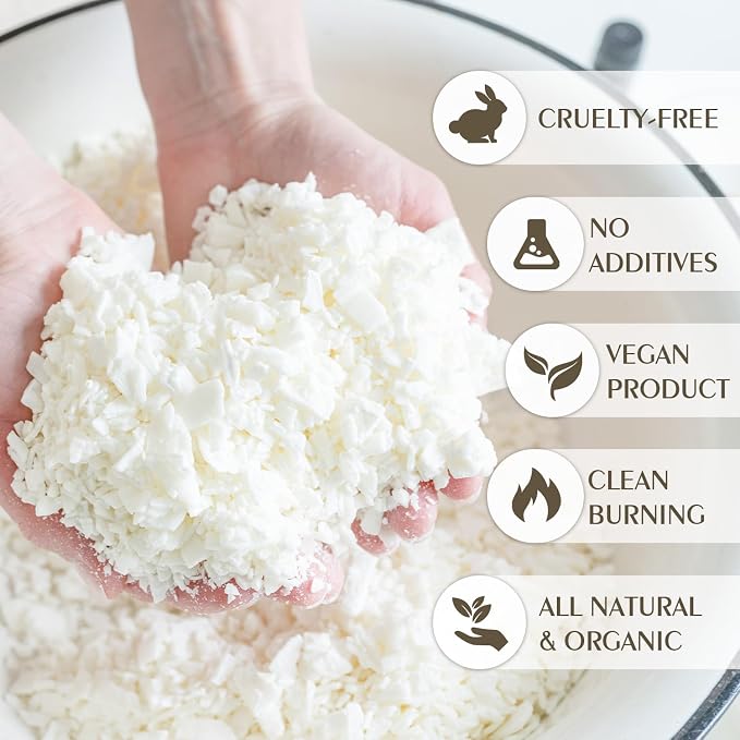 Soy Wax Flakes, Waxcanpy Natural Candle Wax, Organic Soy Wax - Image 3