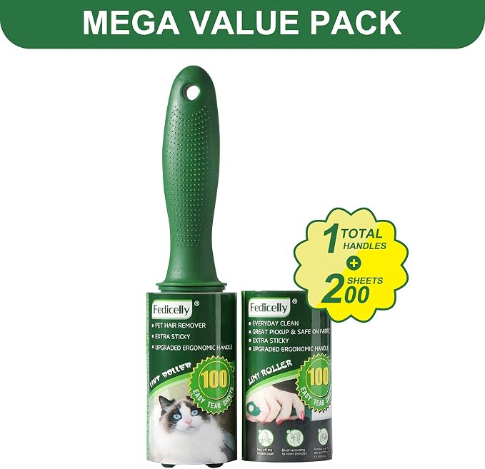 Fedicelly Lint Rollers Pet Hair Extra Sticky Furniture, Cat Dog Hair Remover - Image 2