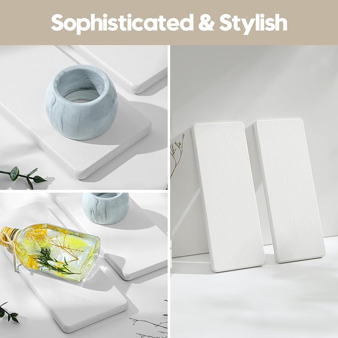 2PCS Bathroom Sink Trays, Water Absorbing Diatomite Stone Quick Drying Mat - Image 5