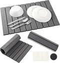 Large Stone Dish Drying Mats for Kitchen Counter, Foldable Quick Drying Mats by FulFillia
