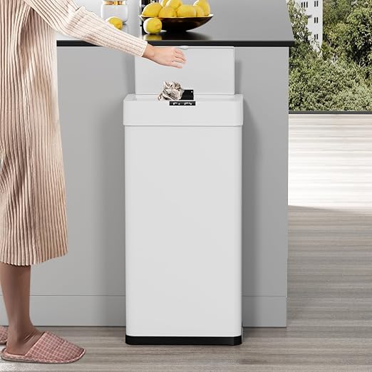 TLSUNNY 18.5 Gallon Motion Sensor Trash Can, Touchless Automatic Garbage Can - Image 7