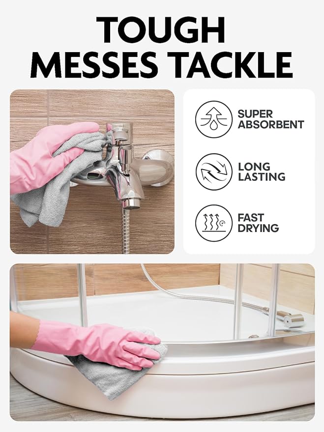 Fantasticlean Microfiber Cleaning Cloth Roll -75 Pack, Tear Away Microfiber - Image 5