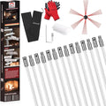 46 Feet Chimney Sweep Kit, Chimney Cleaning Kit by cleancraft