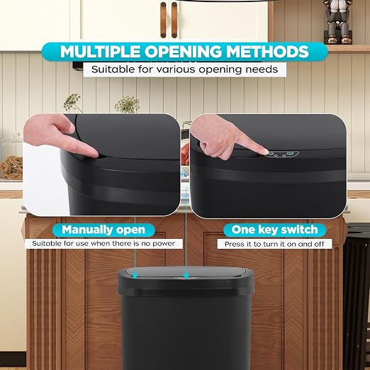 Automatic Motion Sensor Bathroom Trash Can - Image 4