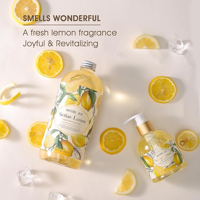 ROMIIE ZOI Lemon Scent Liquid Hand Soap Refills - Image 7