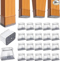 BUMACO Chair Leg Floor Protectors Rectangle Chair Leg Protectors by BUMACO