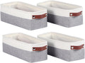 Univivi 4PC Small Fabric Storage Bins, Countertop Organizing Small Items by Univivi
